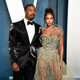 Michael B. Jordan and Lori Harvey arrive at the Vanity Fair Oscar Party on Sunday, March 27, 2022, at the Wallis Annenberg Center for the Performing Arts in Beverly Hills, Calif.